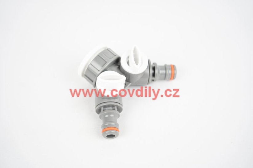 Plastová rozdvojka 3/4" s ventily