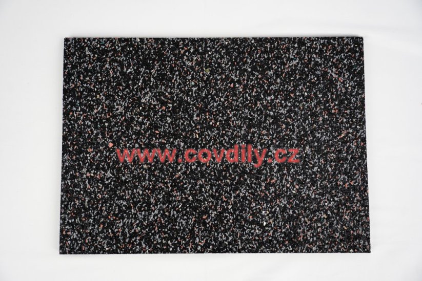 Tlumící podložka - Rozměry - tloušťka, šířka, délka: 10 mm, 280x200 mm