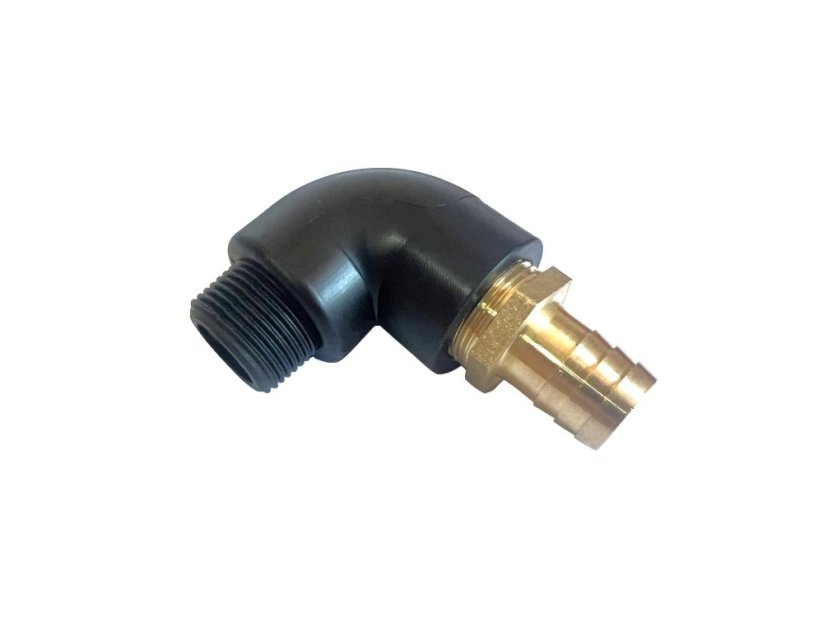 Koleno 3/4" venkovní/vnitřní závit včetně hadičníku 20 mm